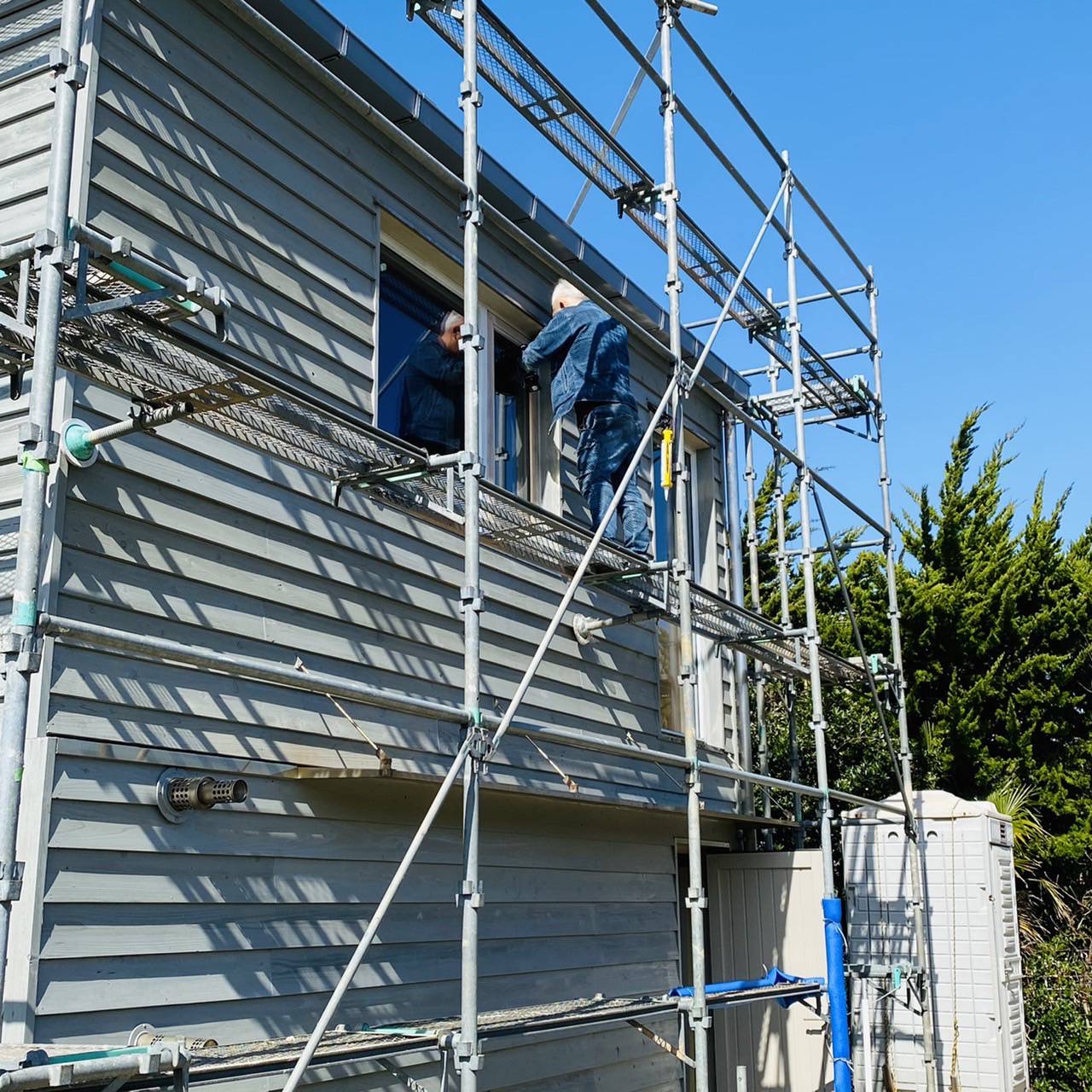 千葉県南房総市のサッシ老朽化対策工事:施工事例