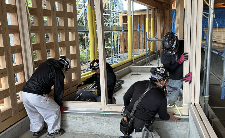 木製サッシ交換2