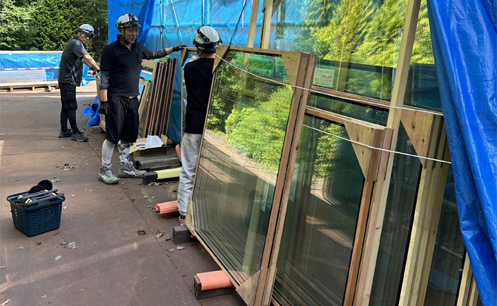 木製サッシ交換3