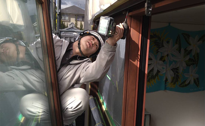 木製サッシ交換2